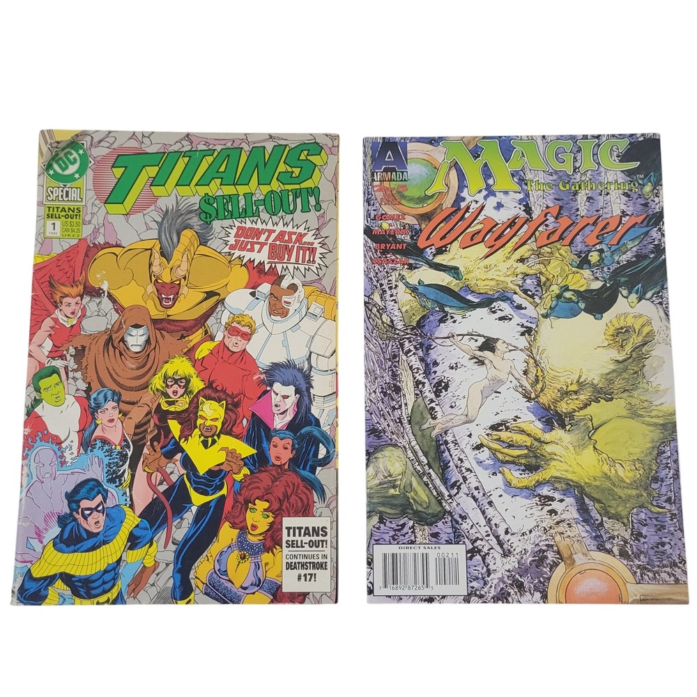 Titans Sell-Out Special 1 Magic The Gathering Wayfarer 1 Comic Lot '95 DC Armada